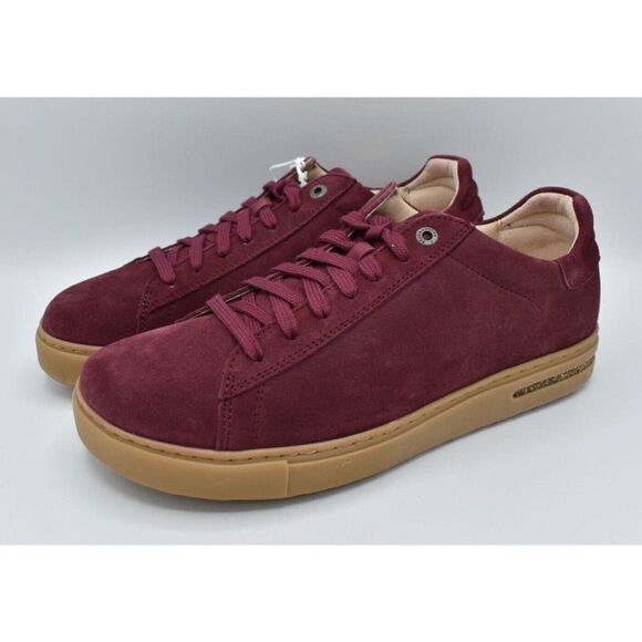 Birkenstock Other - Birkenstock Mens EU 46 US 13 Bend Low Maroon Lace Up Suede Narrow Fit Sneakers